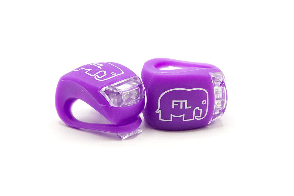 FTL LED Bike Lights. 2 pack PURPLE