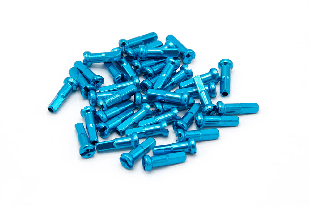 MERRITT 40 pack 14G ALLOY NIPPLE LIGHT BLUE