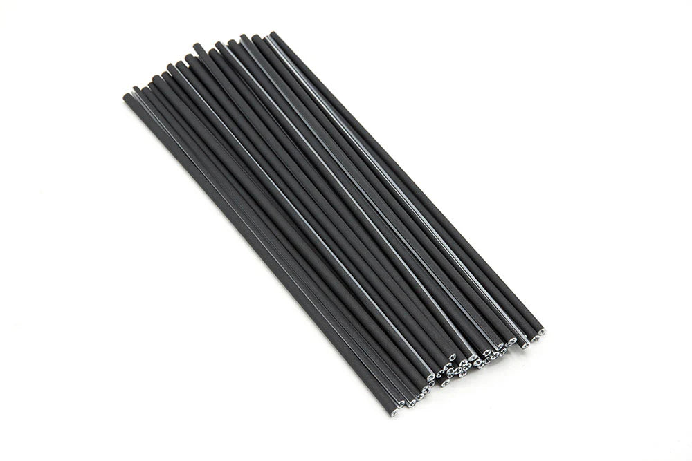 THEORY SPOKE COVERS REFLECTIVE BLACK 36 pack