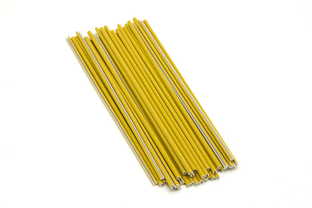 THEORY SPOKE COVERS REFLECTIVE GOLD 36 pack