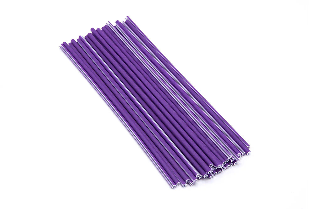 THEORY SPOKE COVERS REFLECTIVE PURPLE 36 pack